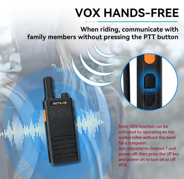 Alt view image 6 of 7 - Retevis B3H Walkie Talkies Long Range, Rechargeable 1620mAh Li-ion Battery 16 Channel FRS Two Way Radios for Adults, Display Handheld Mini Compact Walky Talky with Type-C, New Version of RT22(3.0)