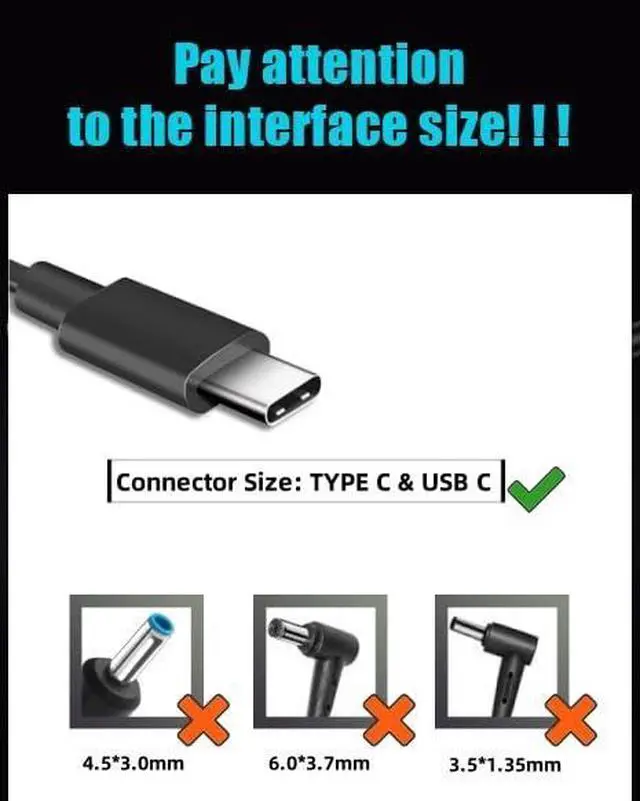 Alt view image 3 of 5 - SLRIOYS 65W 45W USB C Charger Compatible with ASUS Zenbook S 13 14 16 Duo 3 A14 15 17 Flip Series UM425 UX325EA Q408UG Q425MA UM3406 UX3402 UX3405 UX425 UX5406 UX482 UX8406 UX390 Laptop