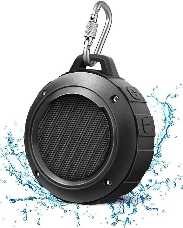 Main image of Kunodi Outdoor Waterproof Bluetooth Speaker, Wireless Portable Mini Shower Travel Speaker with Subwoofer, Enhanced Bass, Built in Mic for Sports, Pool, Beach, Hiking, Camping