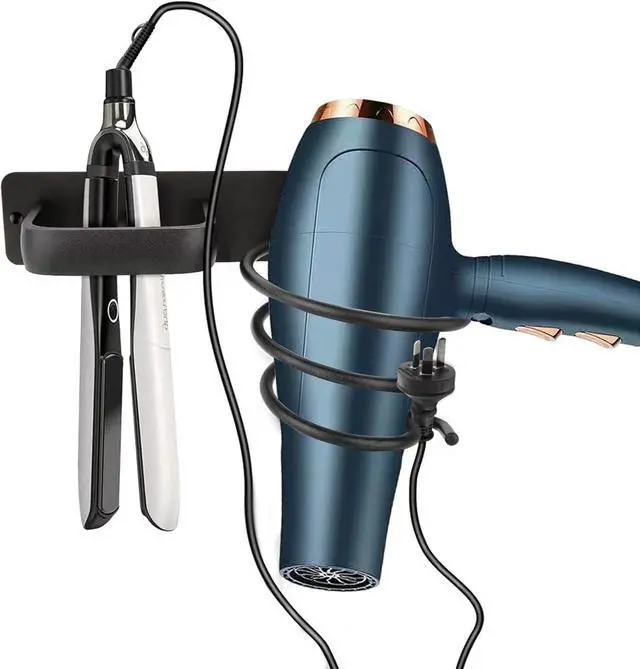 Main image of Fanceey Aluminum Hair Dryer Holder Wall Mounted,Bathroom Hair Tool Organizer, Flat Iron,Curling Wand,Hair Straightener Blow Dryer Holder Rack (Black)