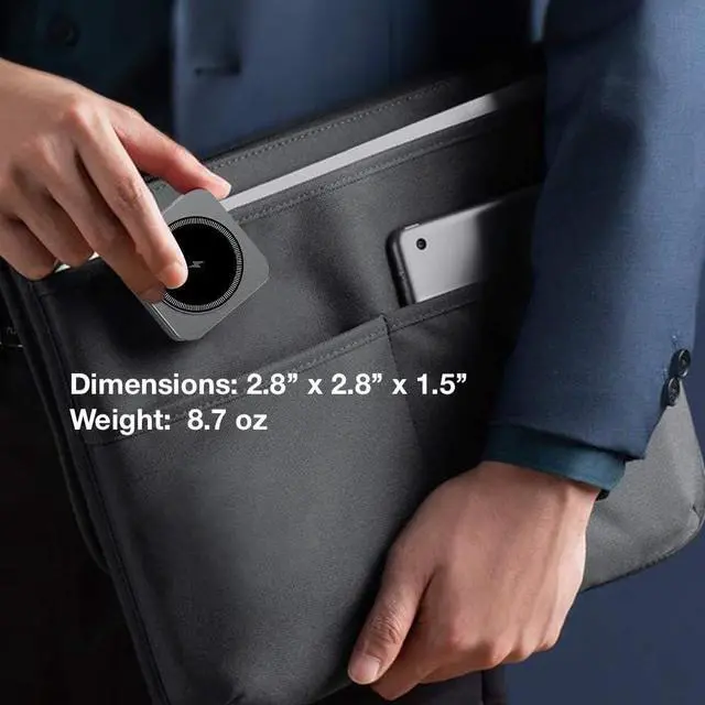 Alt view image 5 of 6 - 10-in-1 Portable USB-C Hub with Wireless Charger, 4K HDMI, Made with Aluminum Alloy Casing for Durability, Compatible with Mac, Windows, Compact and Lightweight USB C Docking Station for Travel