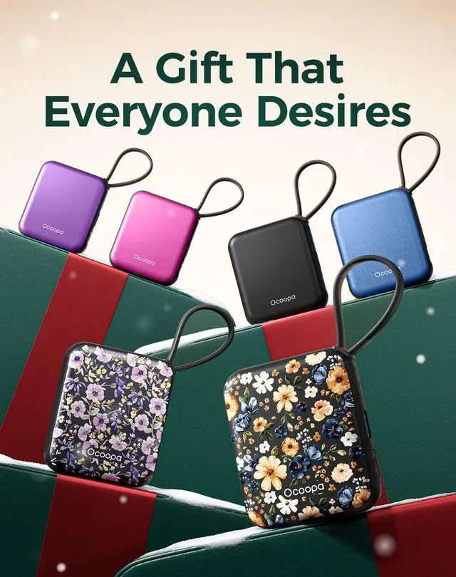 Alt view image 7 of 7 - Ocoopa Hand Warmers Rechargeable UT5 Nano Slim Electric Pocket Heater, Smart Temp Control, 14Hrs Battery, UL Safety, Travel Must Haves, Practical Gifts for Women, Christmas, Outdoor, Office