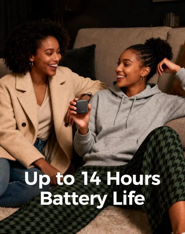 Alt view image 6 of 7 - Ocoopa Hand Warmers Rechargeable UT5 Nano Slim Electric Pocket Heater, Smart Temp Control, 14Hrs Battery, UL Safety, Travel Must Haves, Practical Gifts for Women, Christmas, Outdoor, Office