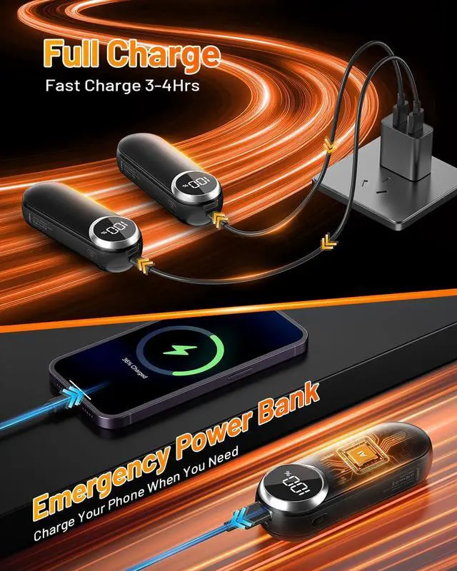 Alt view image 6 of 7 - Rechargeable Hand Warmers 2 Pack - Magnetic AI Electric Hot Hands with LED Light, 3 Heat Settings Double Sided, Long Battery Life,Portable Electric Heater for OutdoorHunting Camping