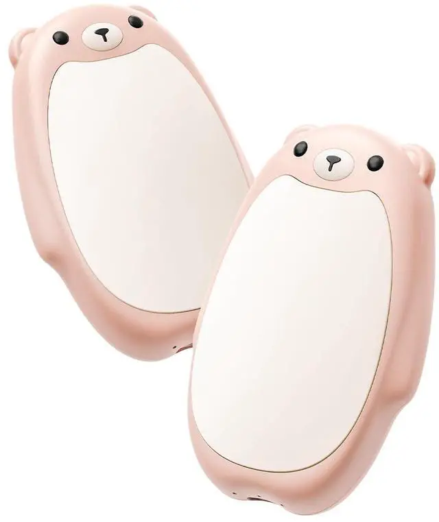 Main image of SWEETFULL Hand Warmers Rechargeable Cute Bear, 2 Pack Magnetic, Reusable Electric Pocket Heater, Great Gift for Daughter, Kids, Wife, or Bestie, Portable for Outdoor & Camping (Pink)