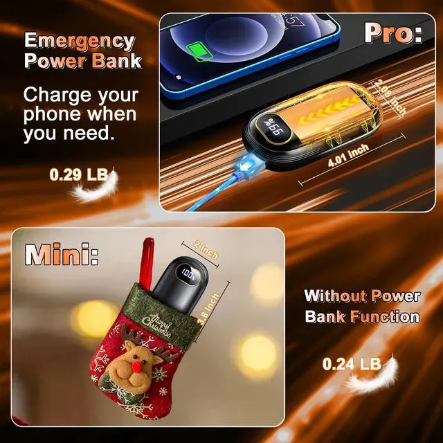 Alt view image 6 of 7 - Hand Warmers Rechargeable - Electric Hand Warmers 2 Pack with Dual-Sided Heating for 15Hrs Warmth, LED Display & Flashlight, Hunting Essentials, Christmas Gifts for Man Women Raynauds Golf