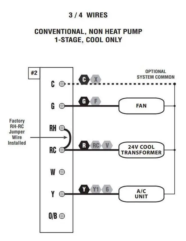 Alt view image 7 of 7 - Lux Pro All in One Non Programmable/Programmable Thermostat; 7 and 5/2 Day Settings for Digital Energy Saving; Multi Stage Heating, AC Systems; Easy DIY, P711-Horizontal, 1 Unit, Batteries Included