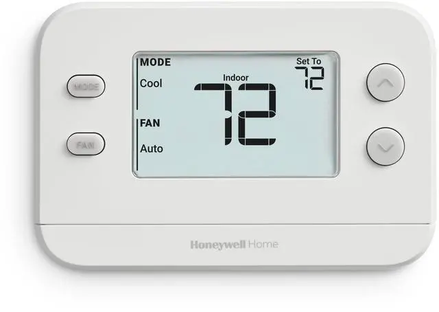 Main image of X1N Non-Programmable Thermostat, White | Single-Stage, 1 Heat/1 Cool Compatibility