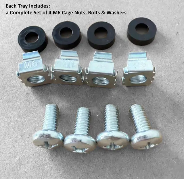 Alt view image 6 of 6 - 1U Universal Vented Server Rack Shelf - 10" Deep Cantilever Tray for 19" Format Server Racks, Network Cabinets 10" Deep Enclosure (Includes Mounting Hardware) - 2 Pack