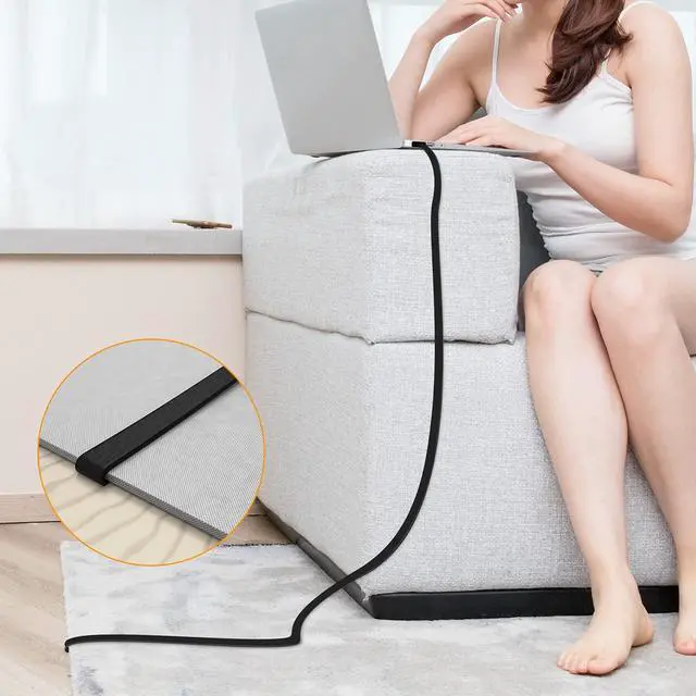 Alt view image 7 of 7 - Cat7 Ethernet Cable - High-Speed 35ft Flat Cat 7 Cable for LAN Network, Router, Gaming, Xbox, and IP Use - Featuring Gold Plated RJ45 Connector, 600Mhz, 10Gbps Speed, Outdoor&Indoor Use