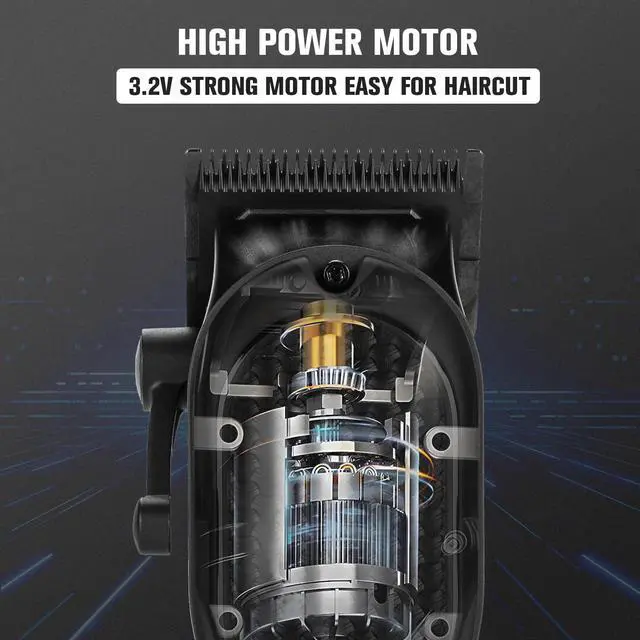 Alt view image 6 of 7 - NUTCORE Men's Hair Clippers for Professional Hair Trimmer Cordless Rechargeable Powerful Beard Trimmer Hair Cutting Grooming Tool