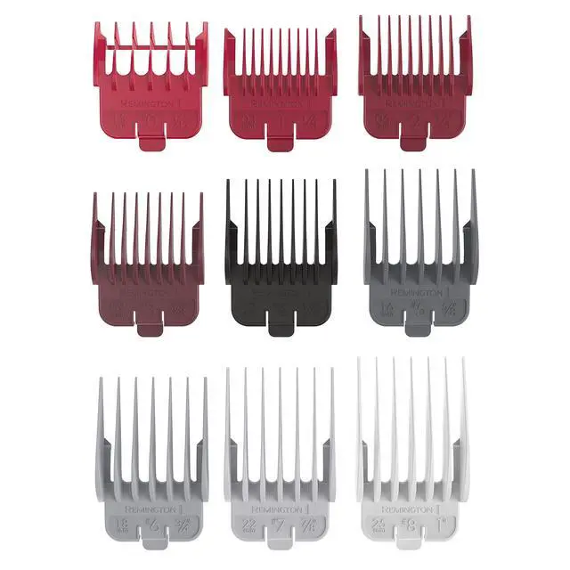 Alt view image 3 of 7 - Remington® Easy Fade Haircut Kit, Hair Clippers for Men, Tapered and Standard Fixed Combs, Travel Case Included, Black