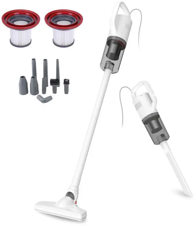 Main image of KEROMEE Stick Vacuum Cleaner, Corded Handheld Vacuum Cleaner Mini Electric Broom for Pet Hair Hardwood Floor Cat Litter Carpet Cleaning (16ft-Cord)