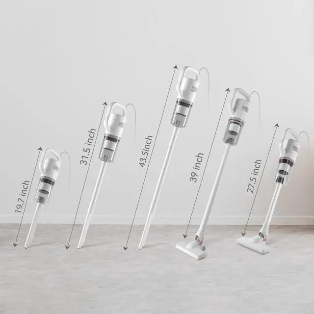 Alt view image 7 of 7 - KEROMEE Stick Vacuum Cleaner, Corded Handheld Vacuum Cleaner Mini Electric Broom for Pet Hair Hardwood Floor Cat Litter Carpet Cleaning (16ft-Cord)