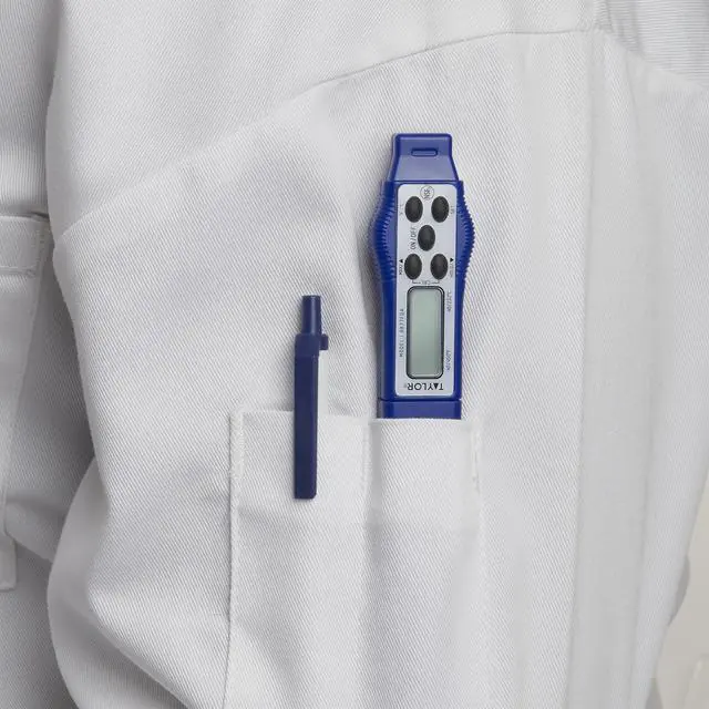 Alt view image 4 of 6 - Taylor 9877FDA Compact Waterproof Digital Food Thermometer, 2.81 Inch Stem Length with FDA-Recommended 1.5mm Probe, NSF Certified, Blue