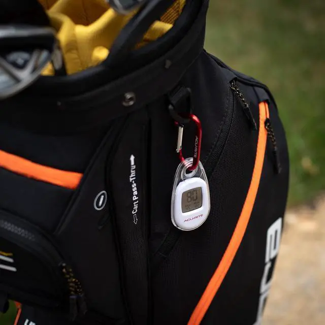 Alt view image 4 of 7 - AcuRite Portable Digital Thermometer for Indoor or Outdoor Temperature with Carabiner Clip (00333)