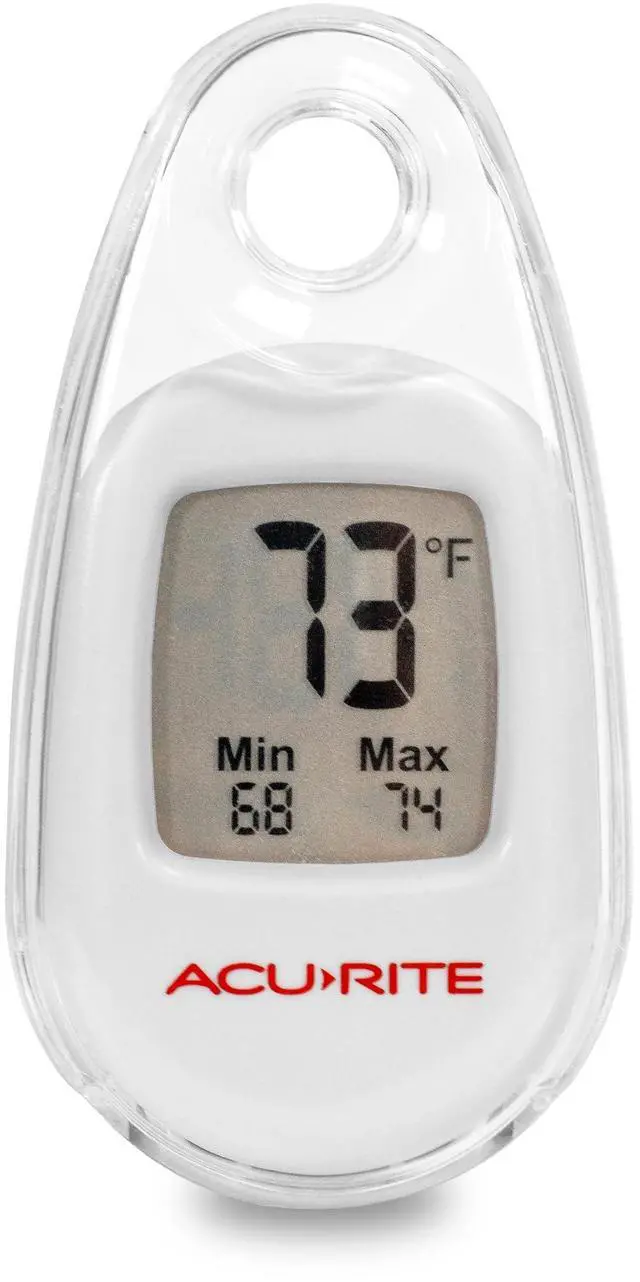 Alt view image 5 of 7 - AcuRite Portable Digital Thermometer for Indoor or Outdoor Temperature with Carabiner Clip (00333)