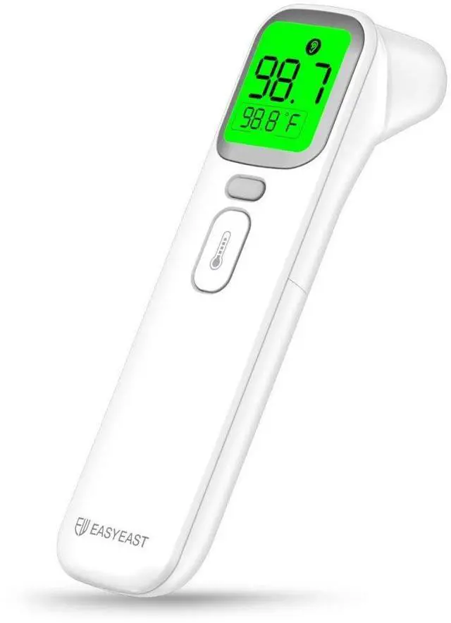 Main image of EasyEast Touchless Infrared Forehead Thermometer, Smart Digital Screen, Fast Reading Detection, No Battery Included