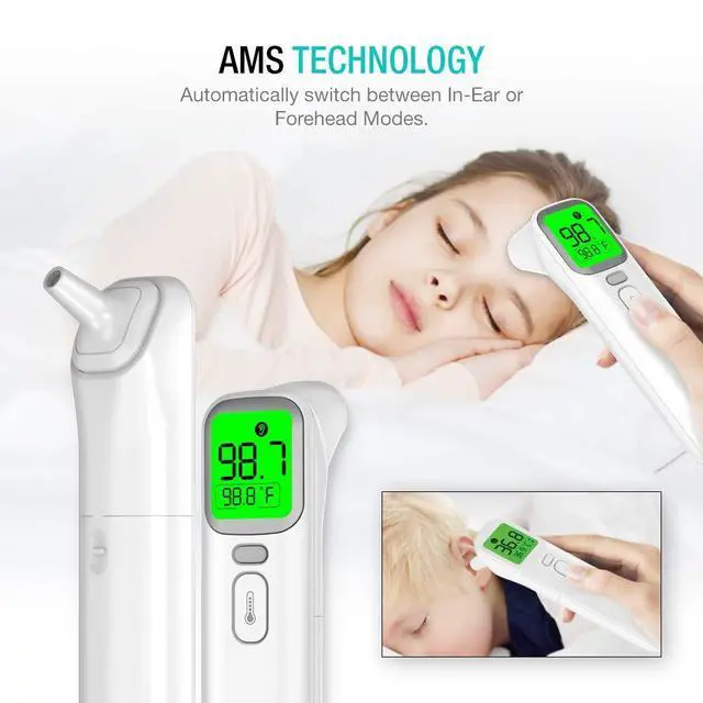 Alt view image 4 of 7 - EasyEast Touchless Infrared Forehead Thermometer, Smart Digital Screen, Fast Reading Detection, No Battery Included
