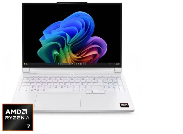 Main image of Lenovo - Legion 7a 16" 2.5K 240Hz OLED Gaming Laptop- AMD Ryzen AI 7 450 2026 - 32GB RAM - NVIDIA GeForce RTX 5060 - 1TB Storage - Glacier White