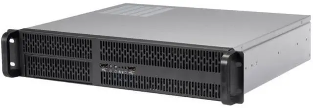 Alt view image 7 of 12 - RACKOWL 2U Server Case/ Rackmount Server Chassis, 4x 3.5"/2.5" HDD Bay, 1x 5.25" Device, Micro-ATX Motherboard Support ; Fans: Rear 2x 80mm, Size: 16.9"x3.5"x15.0"