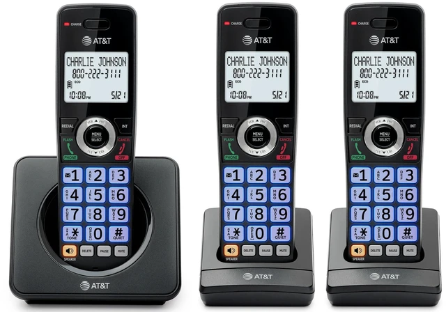 Main image of 3-Handsets Landline Home Phone with Call Blocker, Caller ID/Call Waiting, Full-Duplex Handset Speakerphone, Backlit Keypad & Display, Rechargeable Battery, ECO Mode, DECT 6.0: GL2101-31