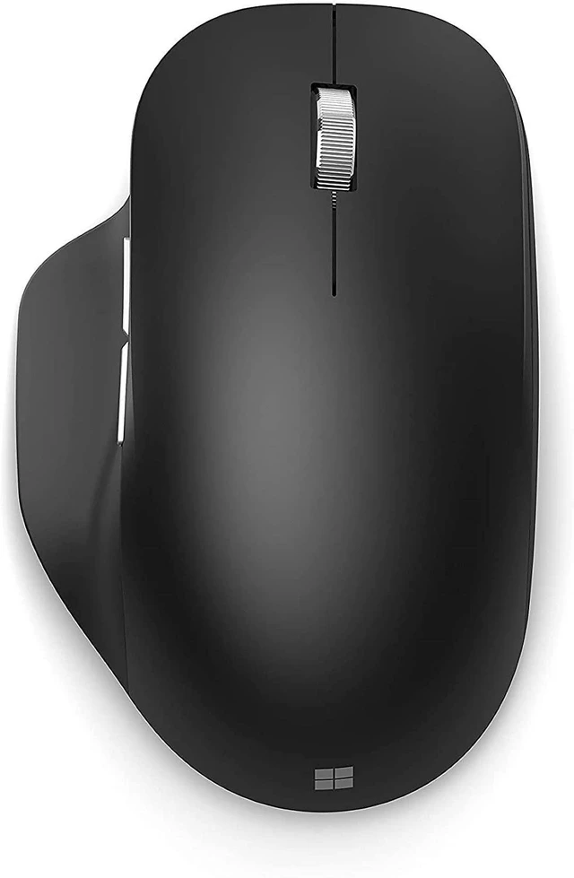 Alt view image 13 of 13 - Microsoft Bluetooth Ergonomic Mouse - Matte Black with comfortable Ergonomic Design, Thumb Rest, up to 15months battery life. Works with Bluetooth enabled PCs/Laptops Windows/Mac/Chrome computers