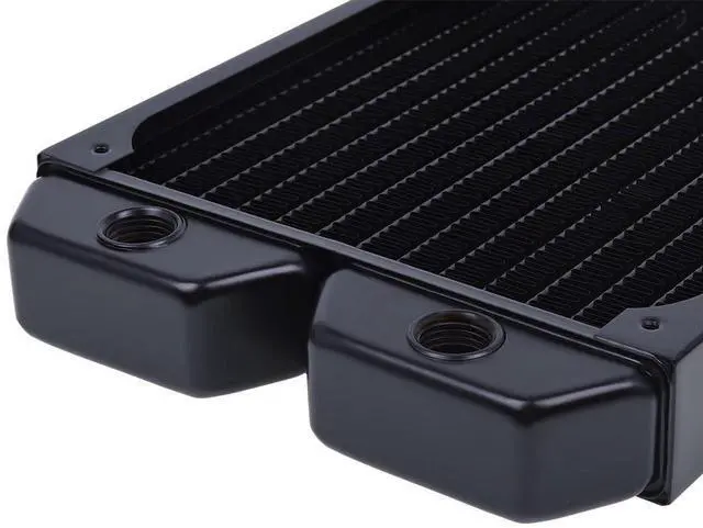 Alt view image 14 of 16 - Alphacool NexXxos ST30 Full Copper Radiator 140, 140mm x 1, Single Fan, Black