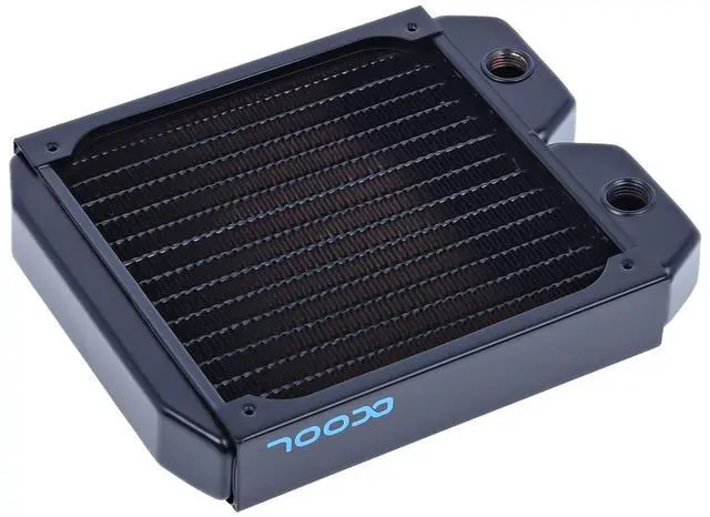 Alt view image 13 of 16 - Alphacool NexXxos ST30 Full Copper Radiator 140, 140mm x 1, Single Fan, Black