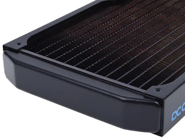 Alt view image 15 of 16 - Alphacool NexXxos ST30 Full Copper Radiator 140, 140mm x 1, Single Fan, Black