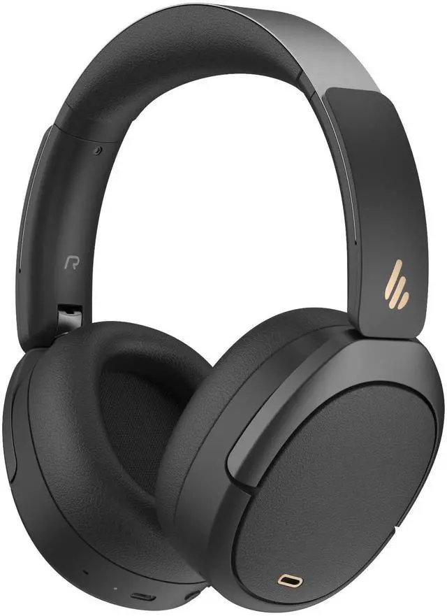 Main image of W80 Over Ear Headphones with -49dB Active Noise Cancelling, Black
