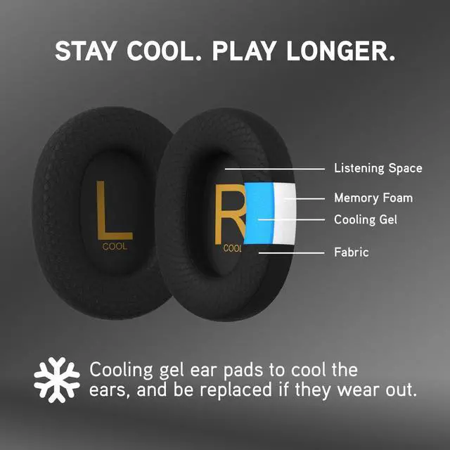 Alt view image 3 of 7 - Pump X Wireless Over-Ear Headphones, Bluetooth, Powerful Bass, Active Noise Cancelling & Transparency Mode, Interchangeable Ear Cups, All-Day Comfort for Gym and Training, Black/Silver