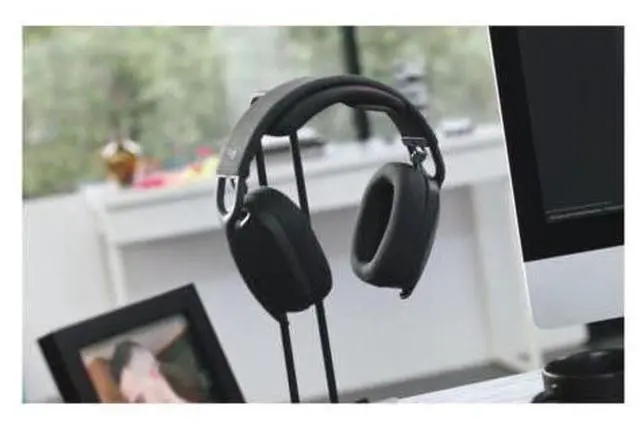 Alt view image 2 of 7 - Zone Vibe 100 Lightweight Wireless Over Ear Headphones with Noise Canceling Microphone, Advanced Multipoint Bluetooth Headset, Works with Teams, Google Meet, Zoom, Mac/PC - Graphite