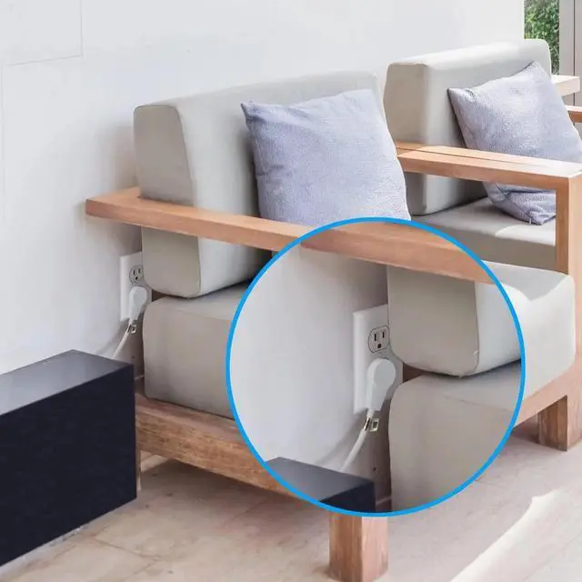 Alt view image 2 of 6 - Monitor Computer Power Cord 6 Ft Flat Plug 360° Rotating PC Cable 3 Prong for, Desktop, Printer, Scanner, 16 AWG NEMA 5-15P to IEC13 - UL Certified