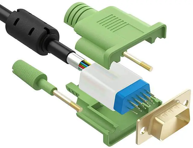 Alt view image 3 of 5 - VGA Cable 15ft, VGA to VGA HD15 Monitor Cable for PC Laptop TV Projector-15Feet