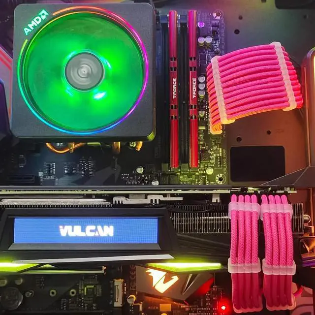 Alt view image 5 of 6 - PSU Extension Kit With Cable Combs - 24Pin/8Pin EPS/8Pin PCI-E, 30CM Length, Sleeved for ATX Power Supply (Pink)