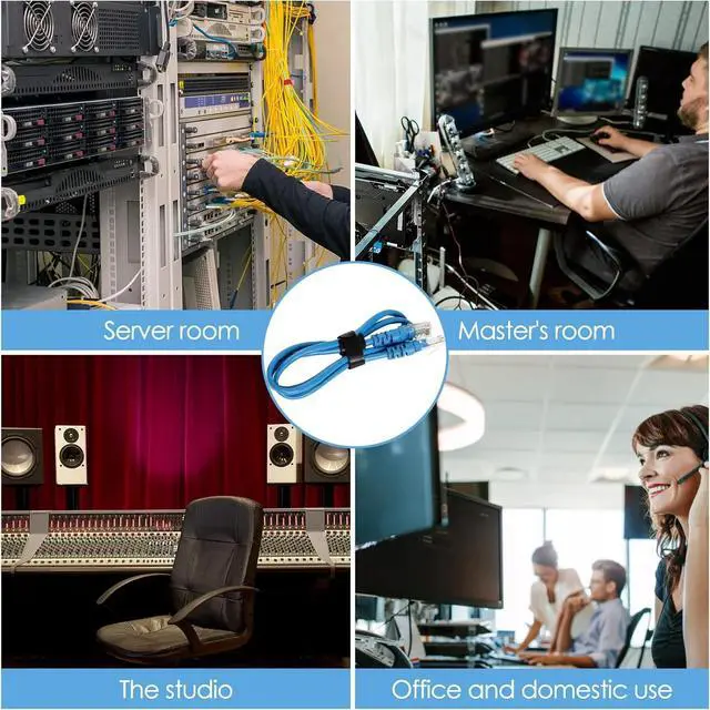 Alt view image 5 of 6 - 120PCS 6 Inch Reusable Cable Ties Wire Ties Cord Organizer Cable Organizer Adjustable Management Black