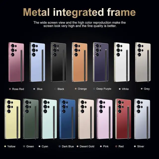 Alt view image 4 of 7 - GAMAKOO G25 Ultra S Pen 5G Smartphone Dual Sim 6GB+128GB | 6.8 inch Screen | Android 15 | 6000 mAh Battery | 16MP+48MP | Cheap Unlocked Cell Phone Orange