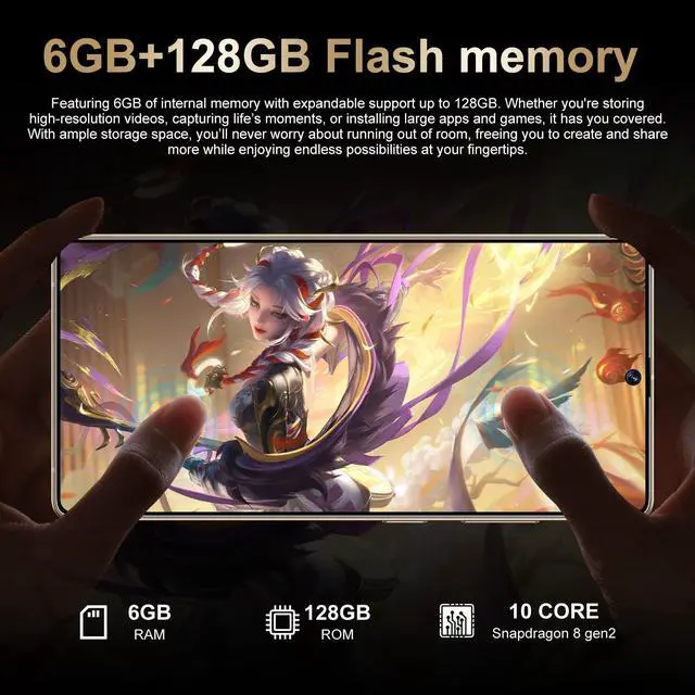 Alt view image 7 of 7 - GAMAKOO G25 Ultra S Pen 5G Smartphone Dual Sim 6GB+128GB | 6.8 inch Screen | Android 15 | 6000 mAh Battery | 16MP+48MP | Cheap Unlocked Cell Phone Orange