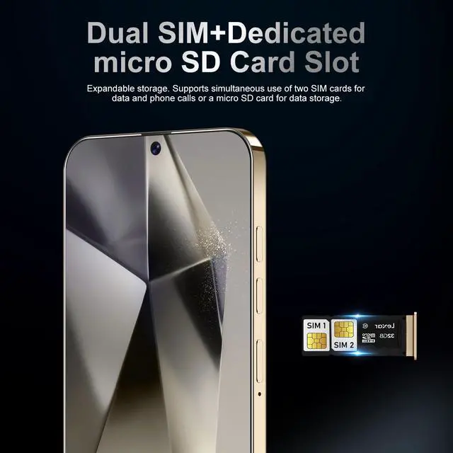 Alt view image 6 of 6 - GAMAKOO G25 Ultra 5G Smartphone Dual Sim 8GB+256GB | 7 inch Screen | Android 15 | 6000 mAh Battery | 16MP+48MP | Cheap Unlocked Cell Phone Dark Blue