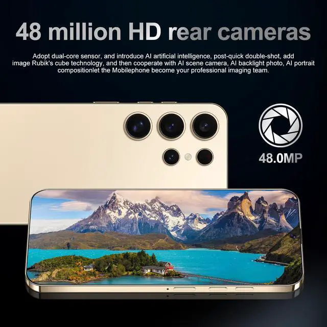 Alt view image 3 of 6 - GAMAKOO G25 Ultra 5G Smartphone Dual Sim 8GB+256GB | 7 inch Screen | Android 15 | 6000 mAh Battery | 16MP+48MP | Cheap Unlocked Cell Phone Dark Blue