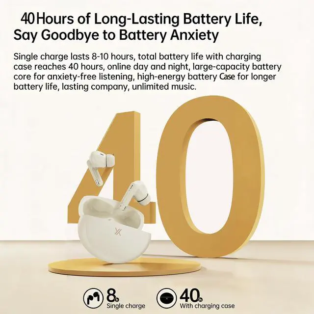 Alt view image 5 of 7 - TWS Wireless Earbuds Bluetooth Earphone Noise-cancelling With Charging Case Pink