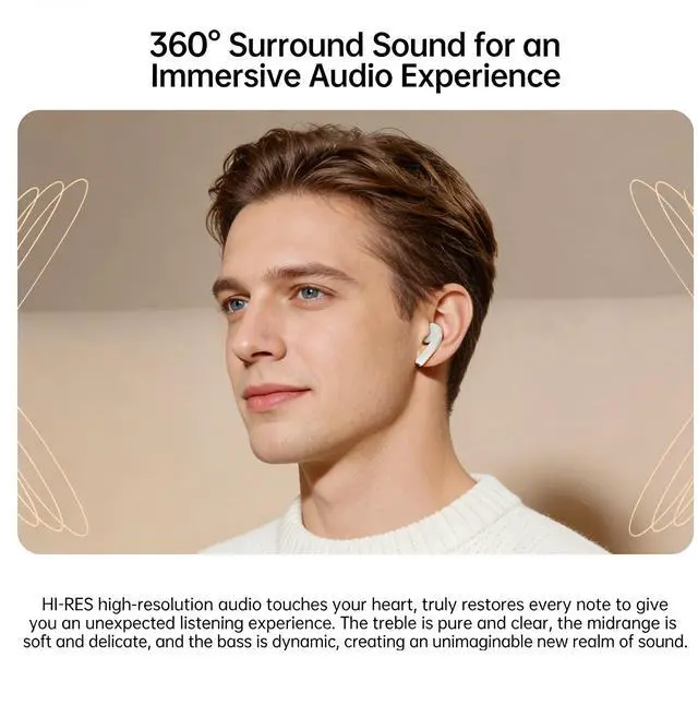 Alt view image 2 of 7 - TWS Wireless Earbuds Bluetooth Earphone Noise-cancelling With Charging Case Pink