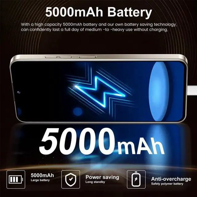 Alt view image 6 of 7 - GAMAKOO G26 Ultra 5G 6GB+64GB Dual SIM Unlocked Cell Phone Smartphone Deca Core Android 15 16MP+32MP 5000mAh