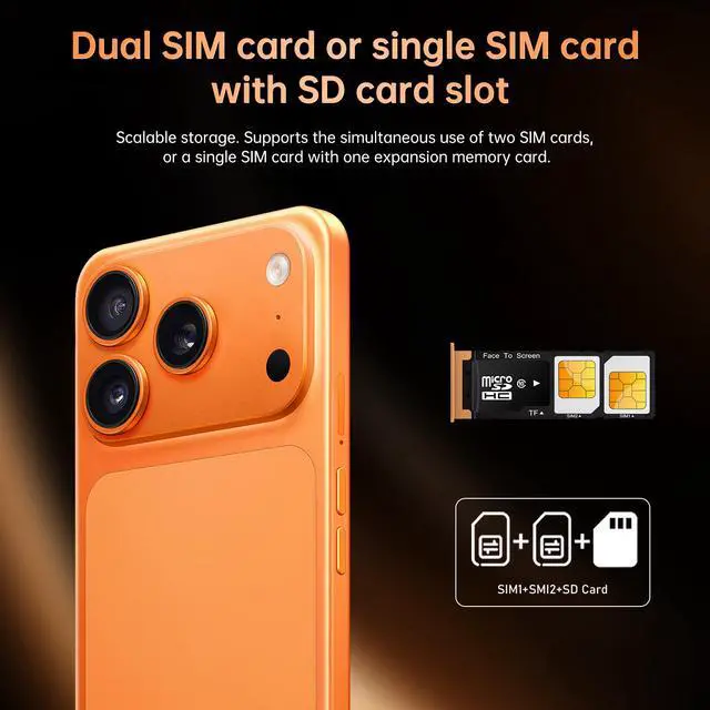 Alt view image 6 of 7 - GAMAKOO G17 Pro Max 5G Smartphone 4G+64G Dual Sim Android Unlocked Cell Phone 5000mAh 16MP+32MP