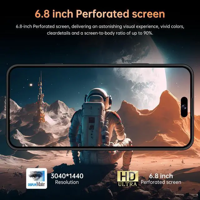 Alt view image 3 of 7 - GAMAKOO G17 Pro Max 5G Smartphone 4G+64G Dual Sim Android Unlocked Cell Phone 5000mAh 16MP+32MP Blue