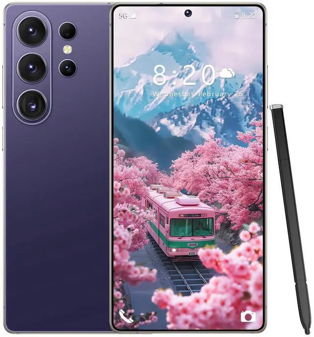 Main image of GAMAKOO G26 Ultra 5G S Pen Smartphone 8GB+128GB 6.8 inch Unlocked Cell Phone Android 15 16+32MP 5000 mAh Purple