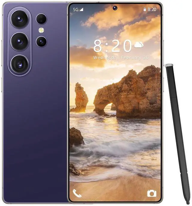 Main image of GAMAKOO G26 Ultra 5G 8GB+256GB Dual Sim 6.8" Unlocked Smartphone Cell Phone Android 15 5000mAh 16MP+32MP Deep Purple