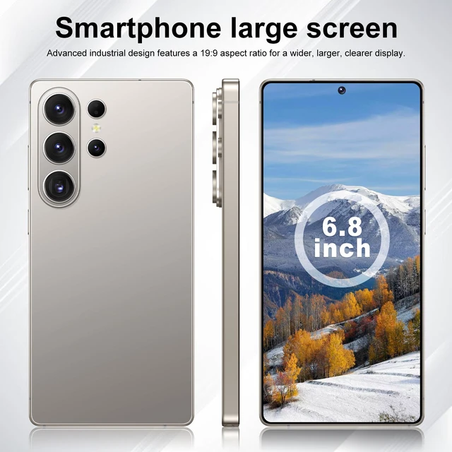 Alt view image 7 of 7 - GAMAKOO G26 Ultra 5G 8GB+256GB Dual Sim 6.8" Unlocked Smartphone Cell Phone Android 15 5000mAh 16MP+32MP Gold