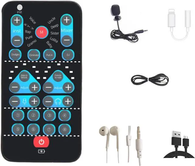 Main image of High-Definition Portable Voice Changer Sound Card with Real-Time Transformation, Ideal for Streaming, Gaming, and Entertainment Scenarios (M10-for iPhone)